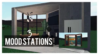 3 Mood Station Ideas (3 different aesthetics) | Bloxburg Speed & Tour |