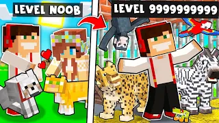 1$ ZOO NOOB vs 1.000.000$ ZOO PRO W MINECRAFT?! GPLAY & LUMI