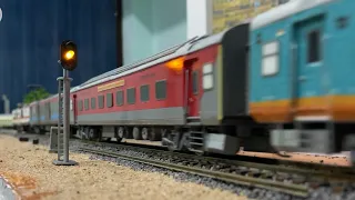 LHB Train Model | Various scene captured on my layout | Miniature Indian railway | Ho scale model