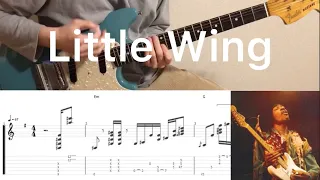 Jimi Hendrix - Little Wing (guitar cover with tabs & chords)