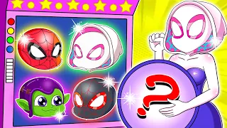 Which Baby in The Ghost Spider Belly ! Very Funny Story - Marvel's Spidey and his Amazing Friends