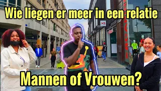 Wie liegen er in relatie meer mannen of vrouwen? (straatinterview Almere!)