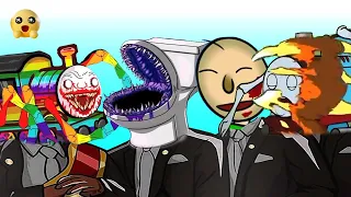 Toilet Monster vs Rainbow Choo Choo Charles - Coffin Dance Meme ( COVER )