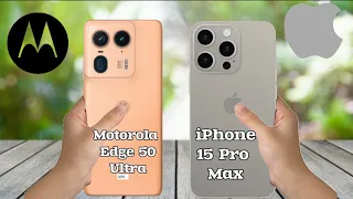 Motorola Edge 50 ultra 🆚 iPhone 15 Pro Max características, descripción full en español.