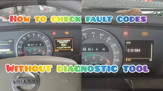 How to check fault codes and reset airdryer without diagnosetic tool | Volvo truck | Basic tutorial