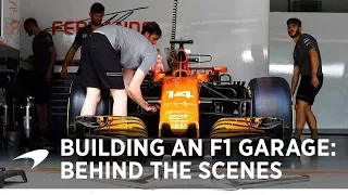 Building a Formula 1 garage | Behind the scenes