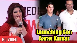 Twinkle Khanna Reaction On Launching Son Aarav Kumar | VIralbollywood