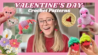 20+ Valentine's Day CROCHET Patterns 💘 Amigurumi Gifts, Bouquets, Wearables, & more!