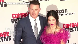 Channing Tatum And Jenna Dewan Tatum Together Arrive At ''Comrade Detective'' LA Premiere Red Carpet