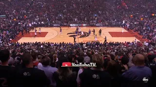 "Lets Go Raptors" Chants before Game 1 of the 2019 NBA Finals in Scotiabank Arena