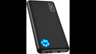 INIU Power Bank Slimmest & Lightest USB C Triple 3A 10000mAh Portable Charger Airline Ready - Review