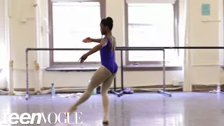 Behind-the-scenes with teen ballerina Michaela DePrince on the set of her Teen Vogue shoot