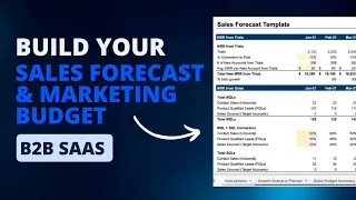 Sales Forecast & Marketing Budget Template