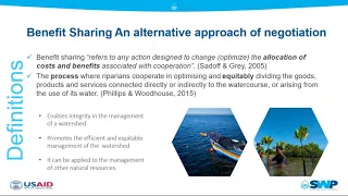 Seminar 3: Benefit sharing and water governance