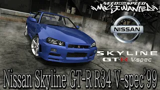 [NFS Most Wanted]Nissan Skyline GT-R R34 V-spec mod