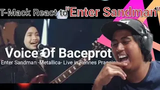 T-Mack React to Voice Of Baceprot- Enter Sandman Metallica Live in Rennes  France