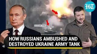Point-blank shot: Putin's men ambush & destroy Ukraine Army tank in Kupyansk direction | Watch