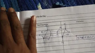 Trick to draw Newman projection formula of cyclohexane