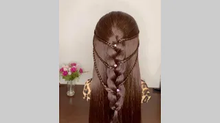 Como hacer 💁‍♀️peinado con trenza 🎀en 5 minutos(paso  a paso)