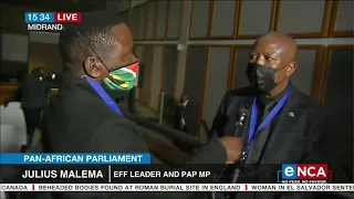 EFF leader Julius Malema speaks on Pan-African Parliament chaos