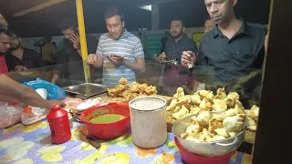 giant size singara somossa making street food bd