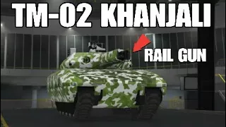 Gta 5 online tm-02 khanjali.New tank with RAIL GUN CANNON.