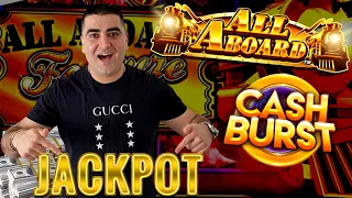 All Aboard Slot Machine HANDPAY JACKPOT | Slot Machine Max Bet Bonuses | SE-7 | EP-5