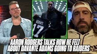 Aaron Rodgers Tells Pat McAfee How He Felt About Davante Adams Going To The Raiders