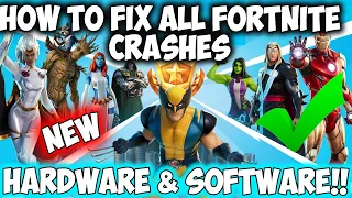 How To Fix All Fortnite Crashes Chapter 2 Season 8🔴NEW🔴