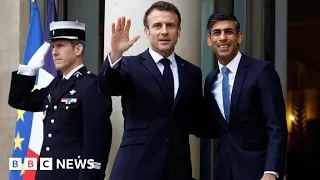 UK PM Rishi Sunak meets with French President Emmanuel Macron in Paris - BBC News