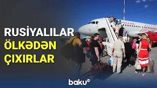 Rusiyalılar bilet alıb ölkədən çıxırlar - BAKU TV