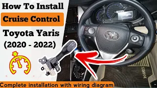 how to install cruise control toyota yaris | Complete Installation with wiring diagram