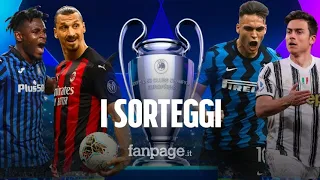 Sorteggi Champions League 2021/22: i gironi di Inter, Milan, Juventus e Atalanta