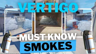 MUST KNOW Smokes on Vertigo in CS2 - UNDER 4 MINUTES!