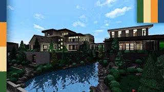 Bloxburg: Hilltop Modernized Rustic House SpeedBuild | 904k