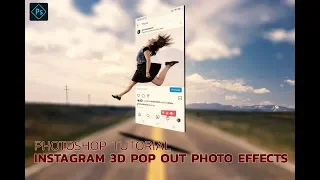 instagram 3d pop out photo effect photoshop tutorial | How to Create 3D instagram photo Frame Effect