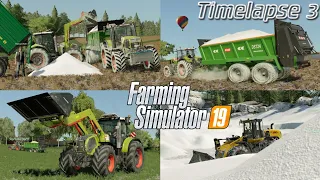 Spreading LIME and VISITING a LIME WORKS with @TheCamPeRYT! 🤩🚜💨 | [FS19] - Timelapse #3 Hof Bergmann