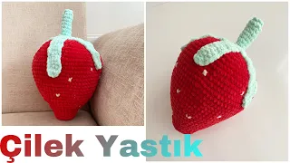 TIĞ İŞİ ÇİLEK YASTIK / YASTIK / PART 1