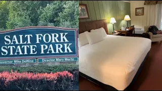 Salt Fork State Park Lodge Resort & Room Tour