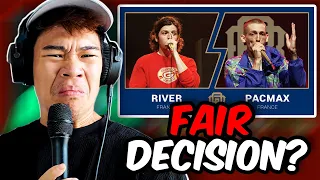 SXIN Reacts |  RIVER' 🇫🇷 vs PACMAX 🇫🇷 | Beatbox World Championship Semi-Final