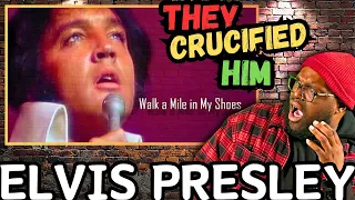 Walk A Mile In My Shoes (LIVE) -Elvis Presley REACTION | SANG ELVIS! | #ClassicReactions