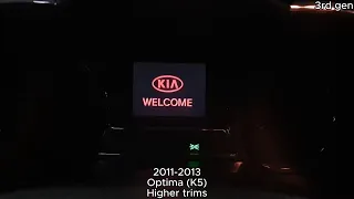 Evolution of Kia Optima / K5 Welcome Chime 2011-2021 | 기아