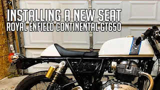 2019 Royal Enfield Continental GT 650 // Replacing My Touring Seat For A Single Seat