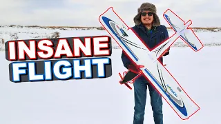 YOU WON'T BELIEVE What Happens during CRAZY RC PLANE SNOW FLIGHT! - TheRcSaylors