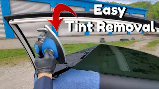 Best way to Remove window Tint Fast!
