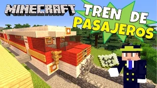 Minecraft: Como hacer un Tren de Pasajeros (Train) Super Tutorial.