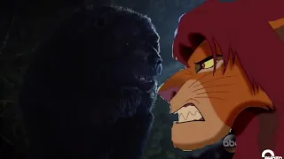 Simba (Cartoon) vs. Merida bear (live Action)