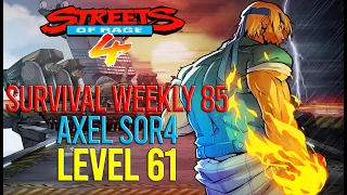 Streets Of Rage 4 - Axel SOR4 Survival Weekly 85 (Level 61)