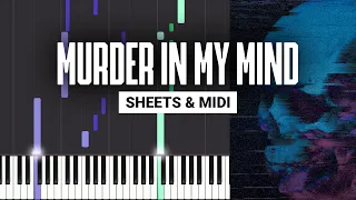 Murder In My Mind - KORDHELL - Piano Tutorial - Sheet Music & MIDI