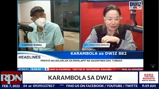 KARAMBOLA SA DWIZ |  February 7, 2022DWIZ 882 MANILA sa RPN